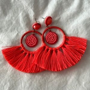 Jcrew coral earrings